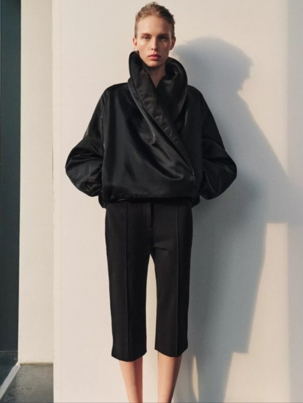 ZARA ZW COLLECTION PADDED BOMBER JACKET MEDIUM